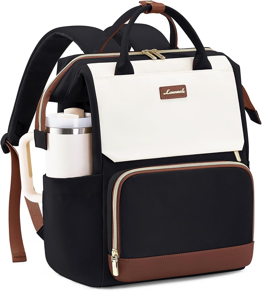 LOVEVOOK Laptop Backpack for Women with Giant Tumbler Holder Pocket, 15.6 inch Travel Work Backpa... | Amazon (US)