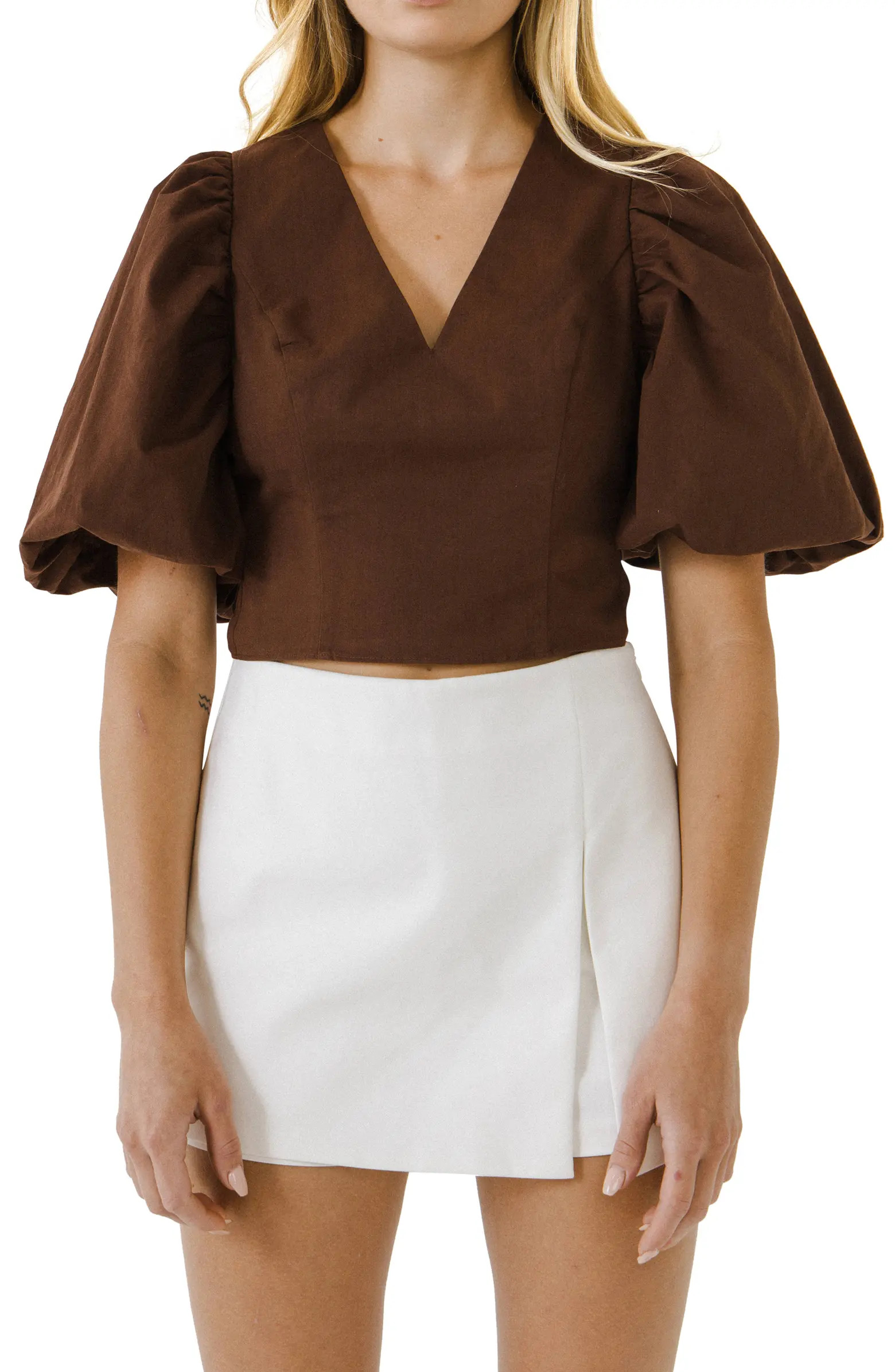 V-Neck Crop Top | Nordstrom