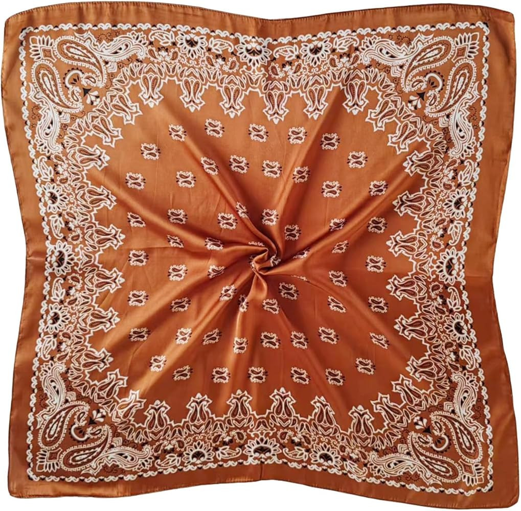 Satin Head Scarf Silk Like Hair Scarf 27" Head Scarves for Women Bandana Head Wraps for Women's H... | Amazon (US)
