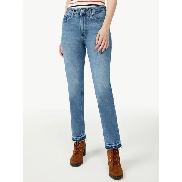 Free Assembly Women's 90 Straight Jeans - Walmart.com | Walmart (US)