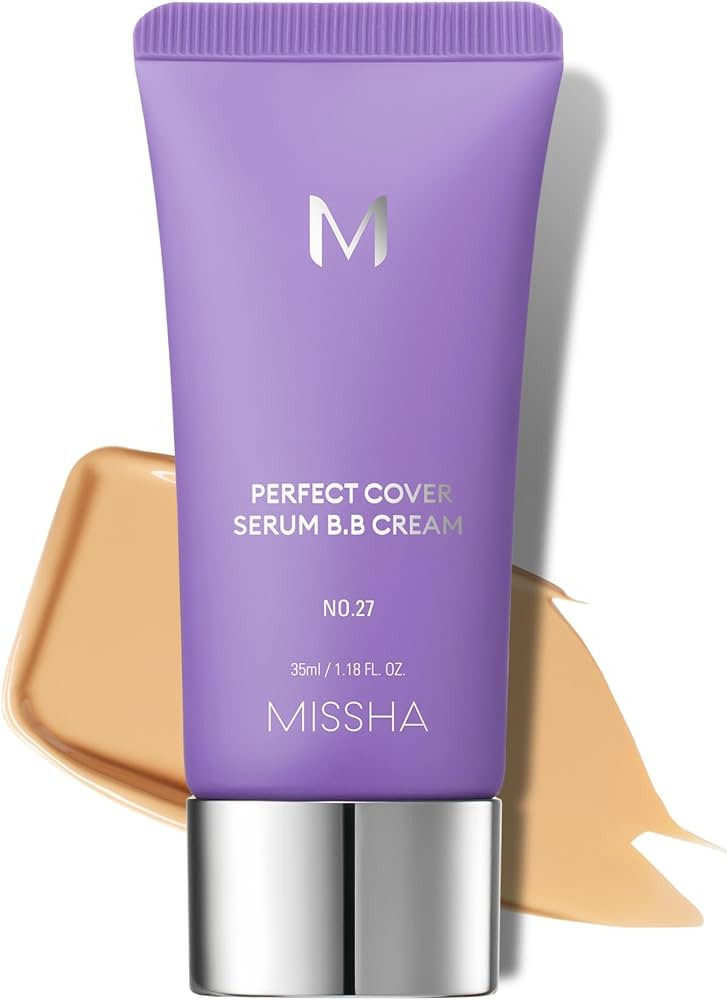 Amazon.com: MISSHA M PERFECT COVER SERUM BB CREAM No.27 Honey Beige, Skin Care Foundation Makeup,... | Amazon (US)