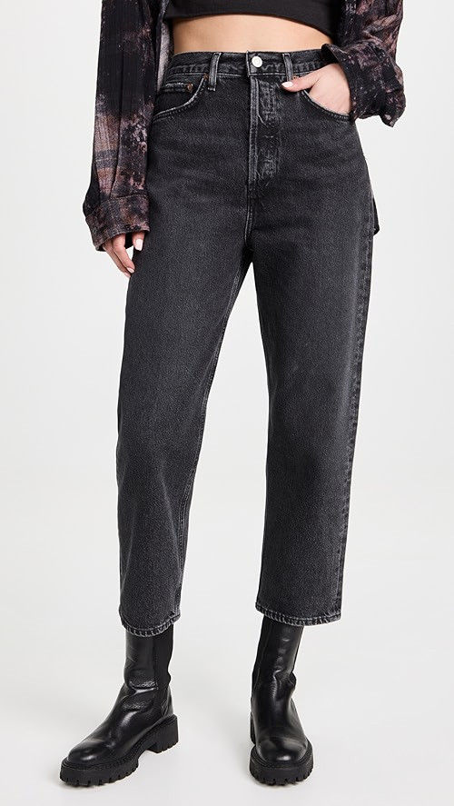 90's Crop Jean: Mid Rise Loose Straight Jeans | Shopbop