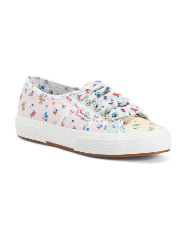 Flower Print Mixed Sneakers | TJ Maxx