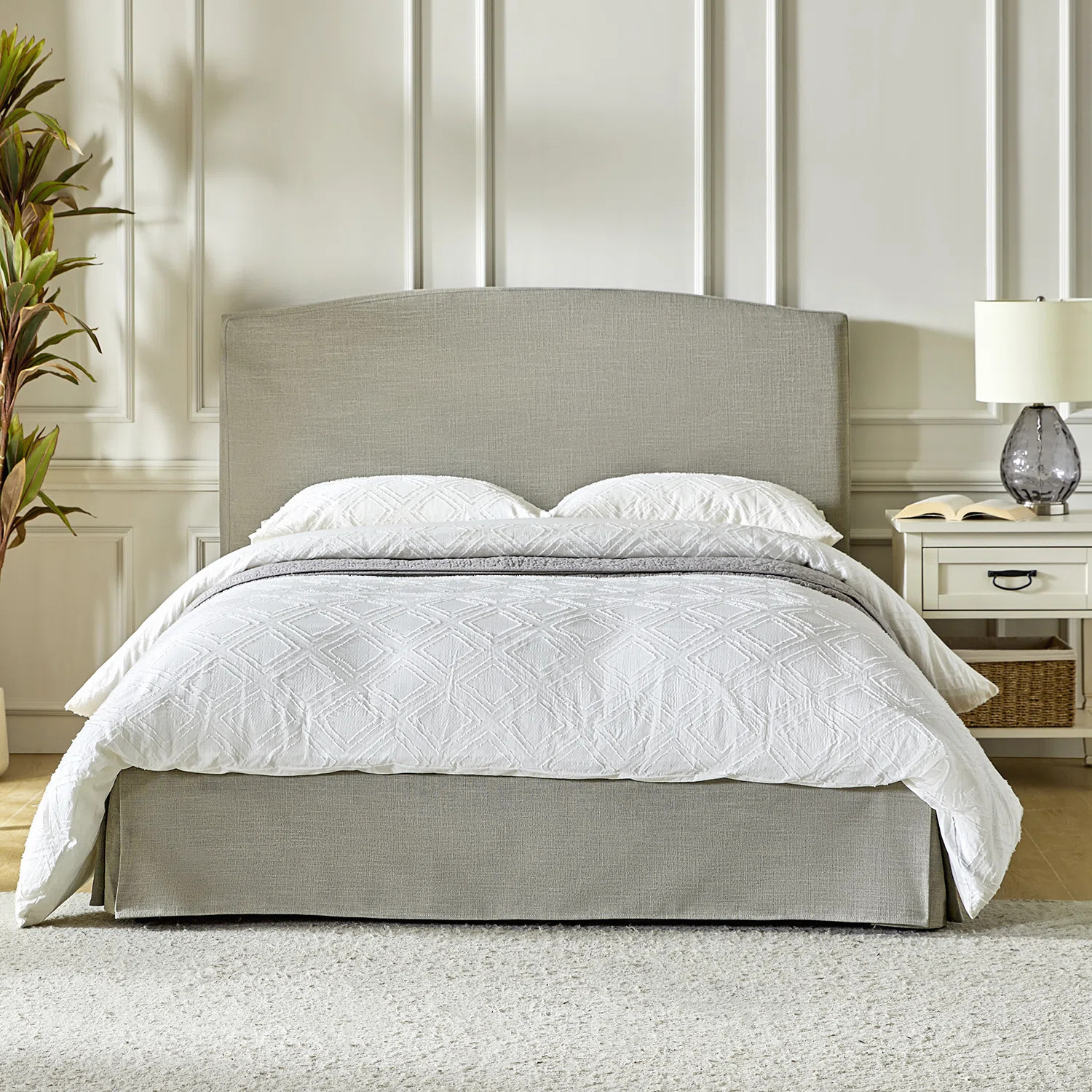 Finnin Justus Upholstered Platform Bed With Washable Slipcover | Wayfair North America