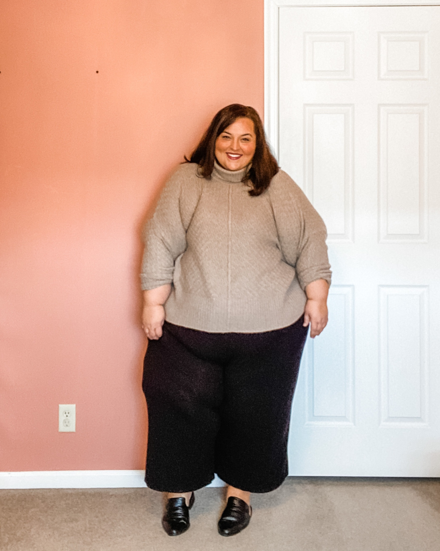 If I had to pick a Fall/Winter uniform, this would be it. I love a neutral turtleneck, cropped pants, and cute shoes. The ultimate cozy comfort but nice enough for business casual. 

You’ll find me wearing these pieces over and over again. I’ve got a 40% off discount code for this sweater and everything else at Able!

Use PLUSLIFEHOLIDAY40 to save!

#LTKcurves #LTKsalealert