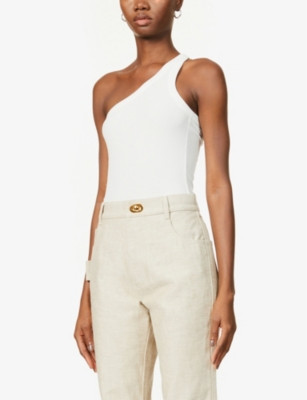 Driss asymmetric stretch-jersey tank top | Selfridges