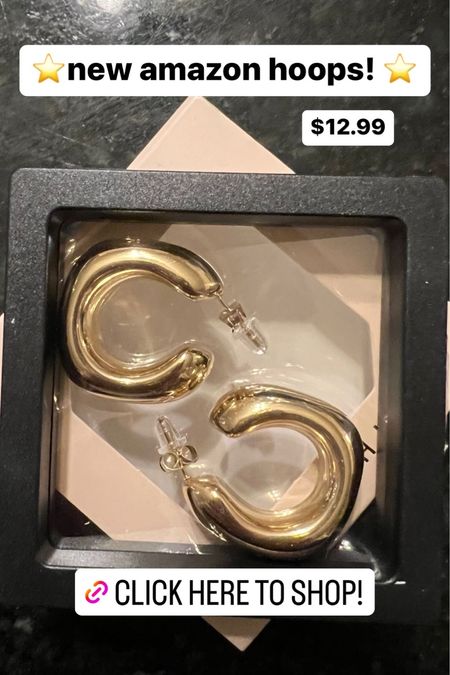 amazon gold hoops i’m loving!! only $12.99 and great quality!

#LTKsalealert #LTKFind #LTKstyletip
