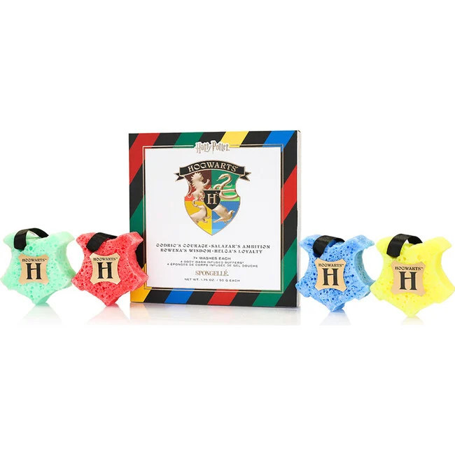 Spongelle | Harry Potter Gift Set, Gryffindor, Slytherin, Ravenclaw & Hufflepuff, (Size 2 oz) | Maisonette | Maisonette