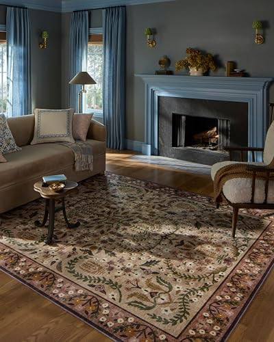 Loloi Rifle Paper Co. Canopy Collection CNP-03 Aubergine 2'-0" x 3'-0" Accent Rug | Amazon (US)