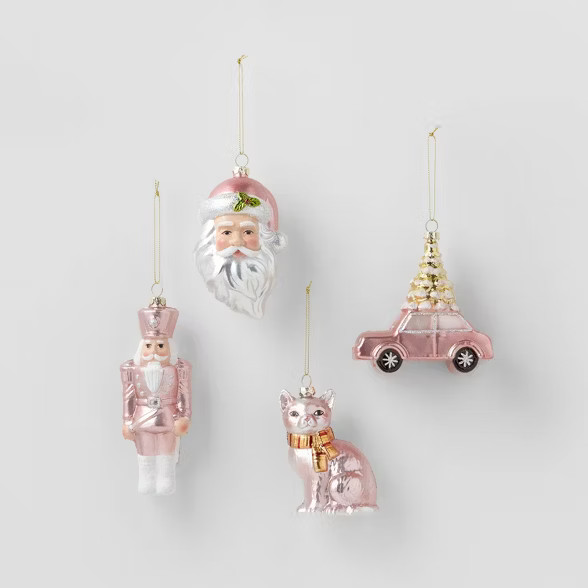 4ct Shatter Resistant Figural Christmas Ornament Set - Wondershop™ | Target