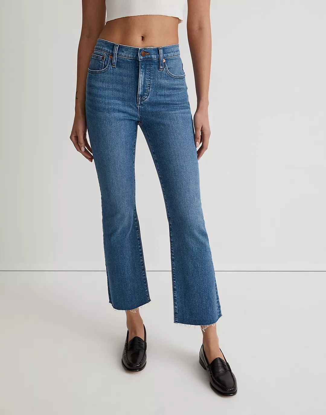 Kick Out Crop Jeans in Cherryville Wash: Raw-Hem Edition | Madewell