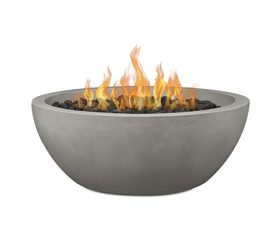 Nerissa Concrete Round Fire Pit (38"-42") | Pottery Barn (US)