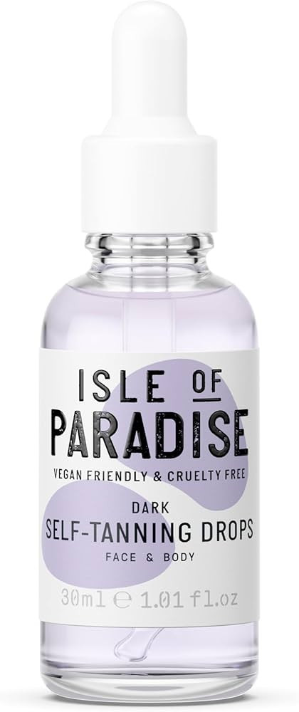 Isle of Paradise Self Tanning Drops - Color Correcting Self Tan Drops for Gradual Glow, Vegan and... | Amazon (US)