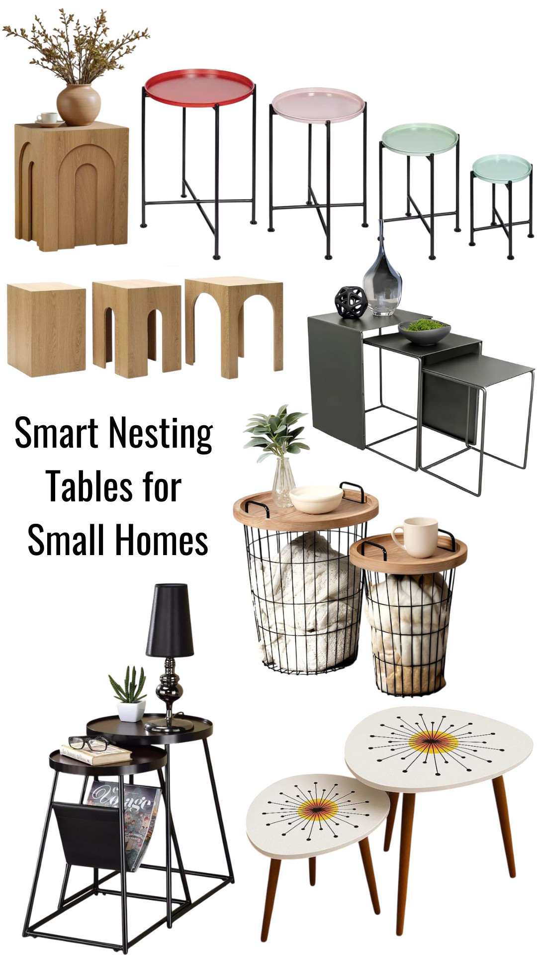 Smart nesting tables for small homes. Small home? These nesting tables are the secret ingredient. ✨
They tuck in when you need space, slide out when you need surfaces, and somehow make every corner look more styled and intentional. I love this set because the clean lines work with literally any decor—Scandi, modern, boho, you name it.

Perfect for: tight living rooms, studio apartments, reading nooks, or anywhere you need a little extra surface space without committing to a big coffee table. 

 #LTKHome