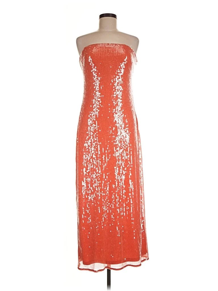 Hutch 100% Polyester Orange Cocktail Dress Size M - 28% off | ThredUp (US)