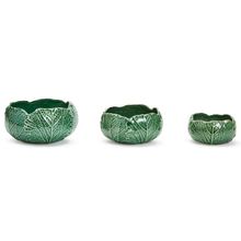 Cabbage Leaf Bowls (Set of 3) | Sea Marie Designs
