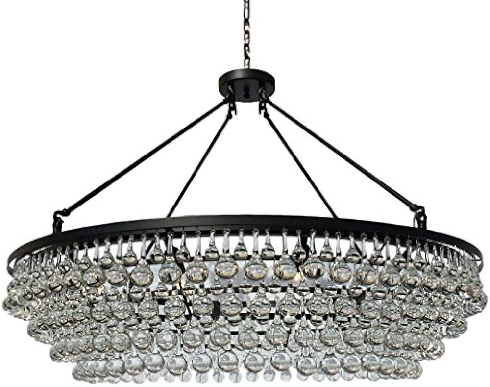 LightUpMyHome Celeste Extra Large Glass Drop Crystal Chandelier, Illuminate Your Space, Elegant C... | Amazon (US)
