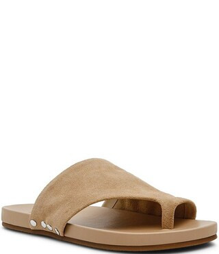 Steve Madden Kessey Suede Thong Toe Strap Studded Sandals | Dillard's | Dillard's