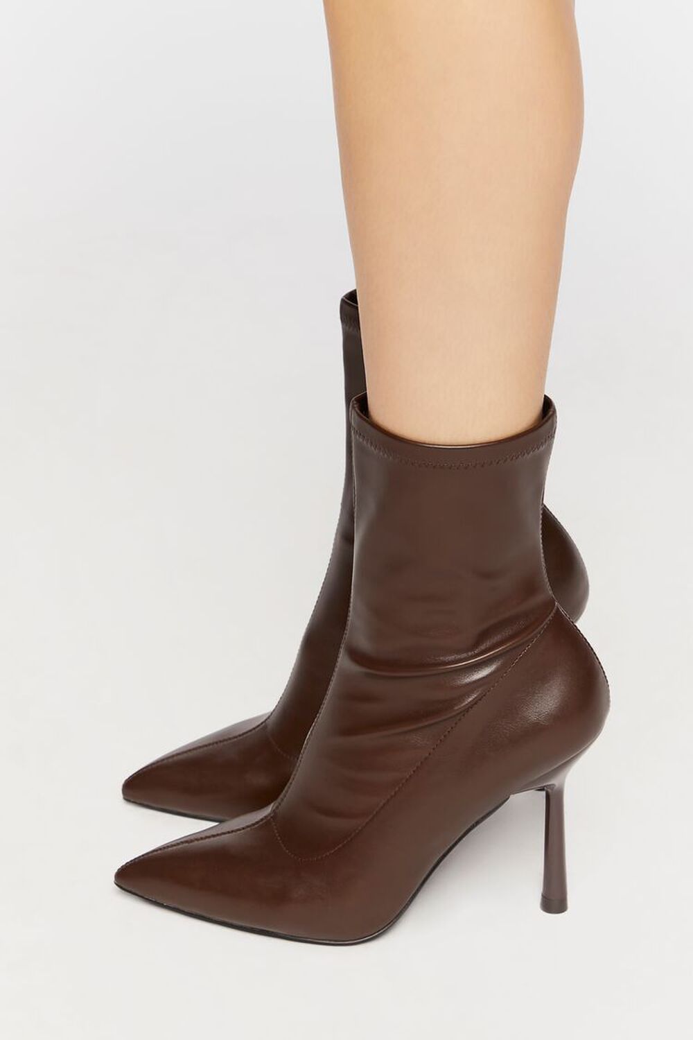 Faux Leather Stiletto Booties | Forever 21 (US)