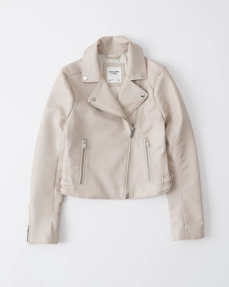 Faux Leather Moto Jacket | Abercrombie & Fitch US & UK