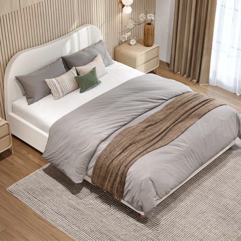 Kiren Upholstered Boucle Bed | Wayfair North America
