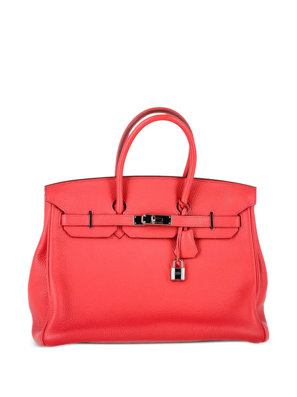 Hermès Pre-Owned 35 Birkin leather tote bag - Red | Farfetch Global