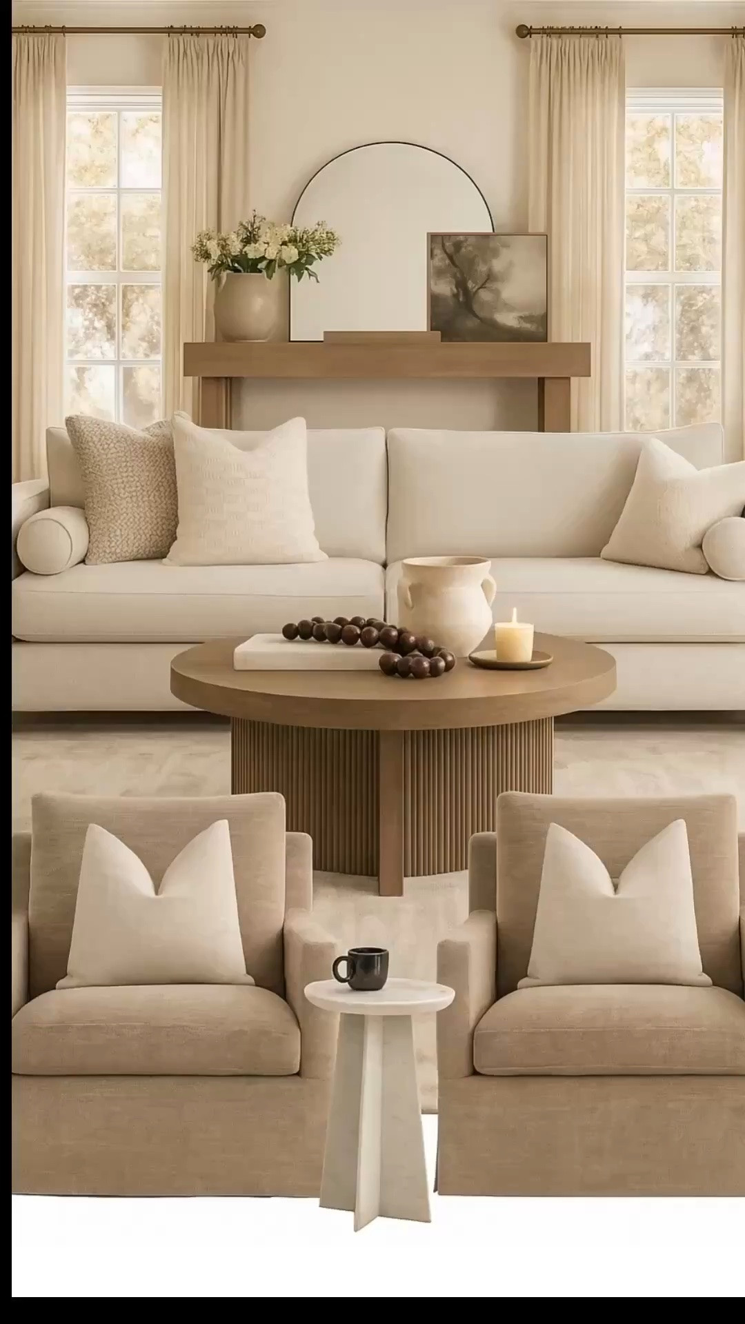 Living room decor, living room mood board, affordable coffee table, home decor ideas, living room inspiration #home