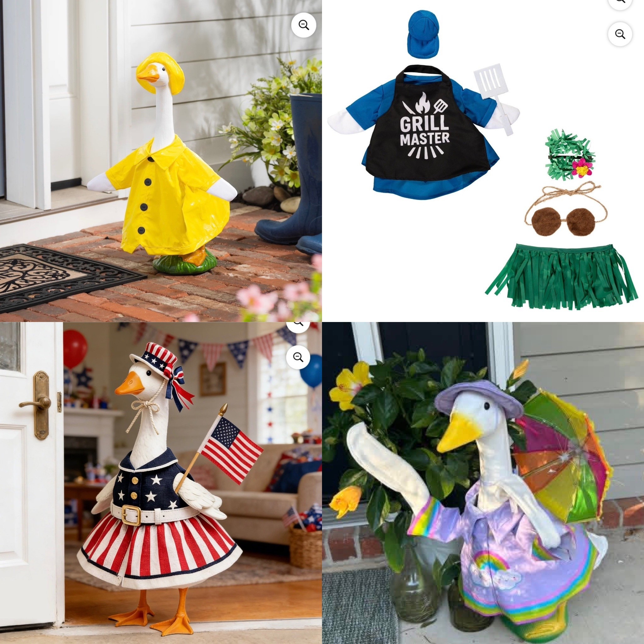The porch goose is back!! Complete with every accessory you need to make her the best dressed this spring! 