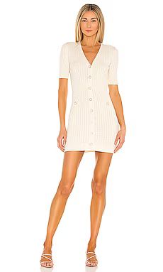 Lovers + Friends Bella Mini Dress in Ivory from Revolve.com | Revolve Clothing (Global)