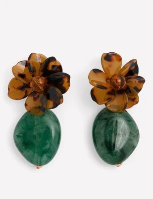 Boden Women's Resin Flower Earrings | Boden (US)