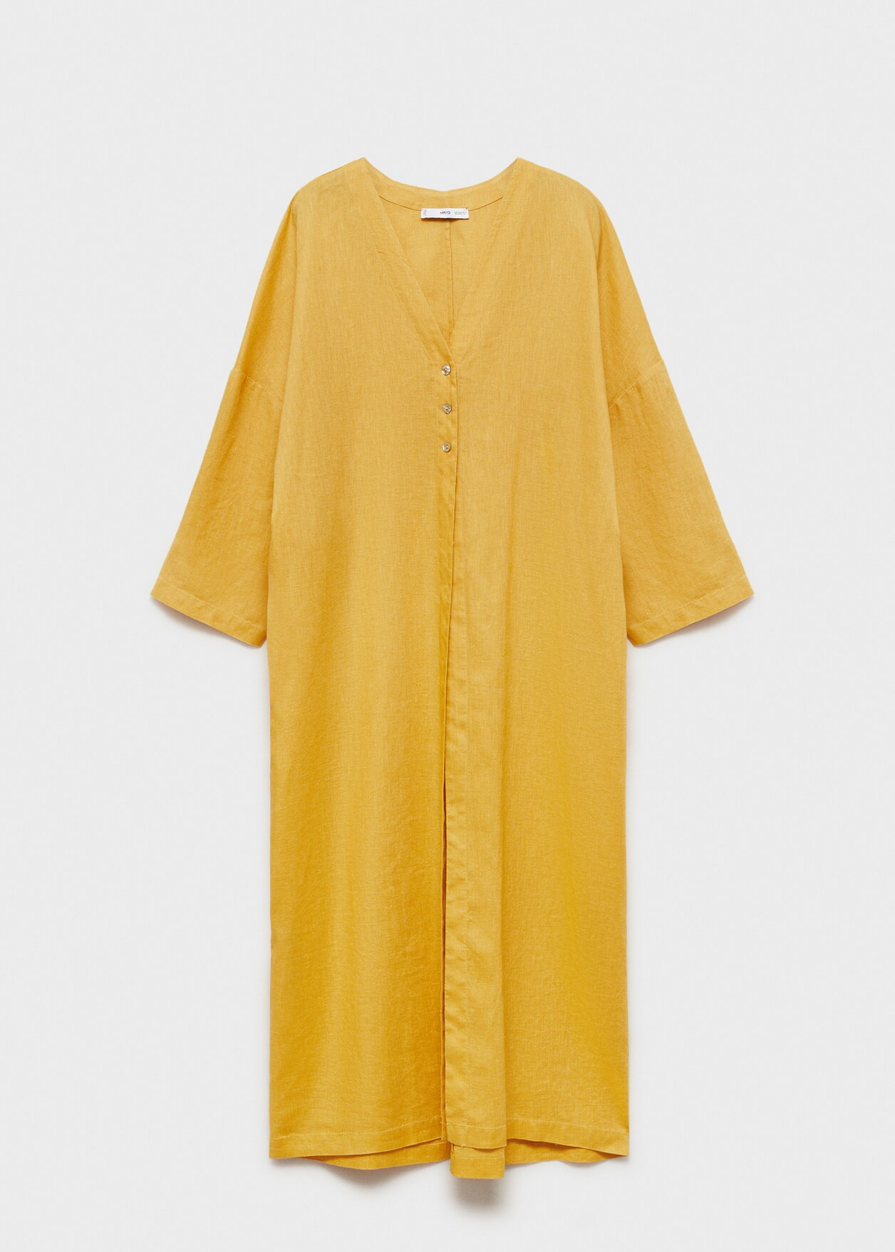Oversize linen-blend dress | Mango (US/MX/AU)