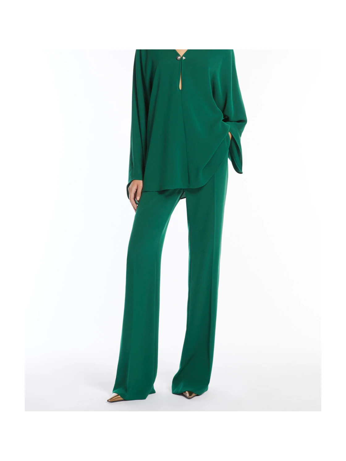 Max Mara Studio Cosmo Pleat Detailed Trousers | Senser US