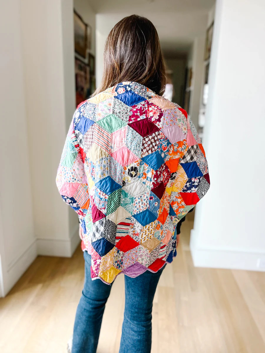 Cropped Colorful with Purple Lining Cape | Brooke Wright Designs