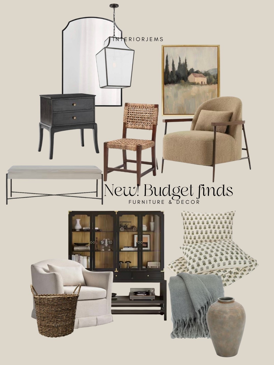 Budget furniture and decor from Home Depot. Dining room, chairs, accent chairs, this large cabinet is incredible and such a good price, nightstands, bedroom, furniture, mirror look for less.

#LTKGiftGuide #LTKSaleAlert #LTKHome