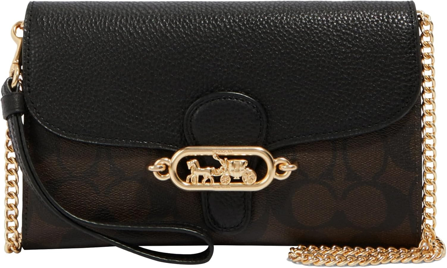 Coach Women's Signature Elle Hardware Chain Crossbody | Amazon (US)