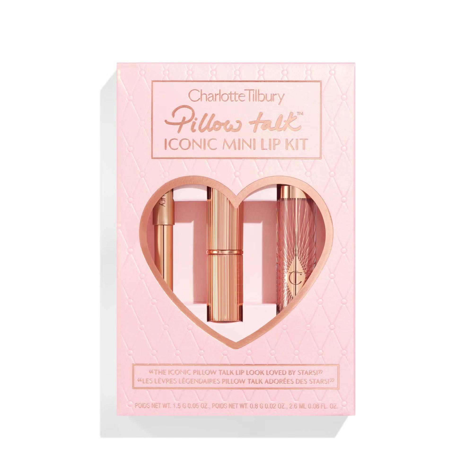 Charlotte Tilbury Pillow Talk Iconic Mini Lip Kit | Cult Beauty