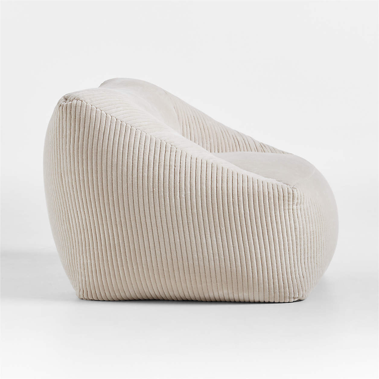 Stone Tan Velvet Corduroy Kids Lounge Chair + Reviews | Crate & Kids | Crate & Barrel