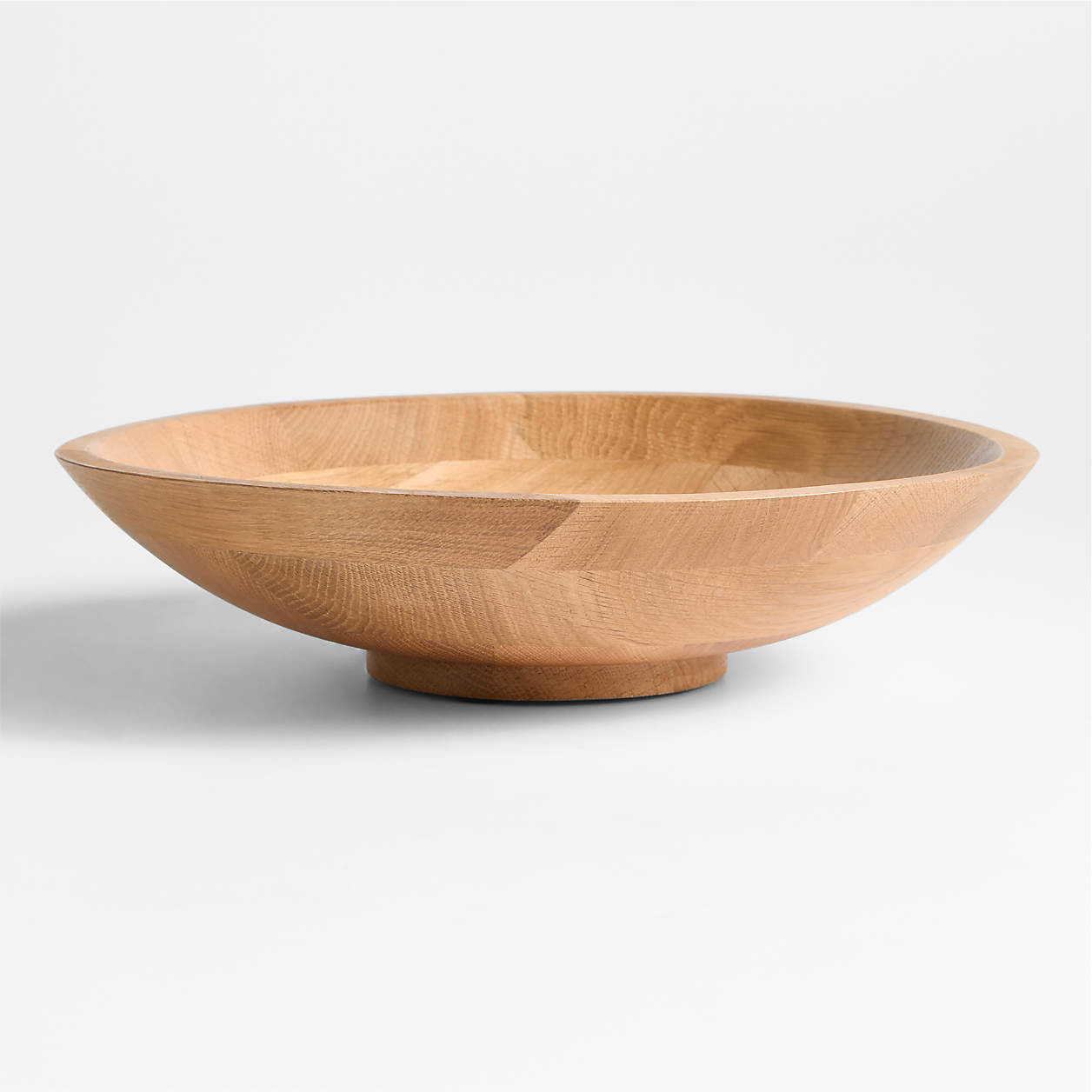 Madeira 12" Oak Wood Salad Serving Bowl + Reviews | Crate & Barrel | Crate & Barrel