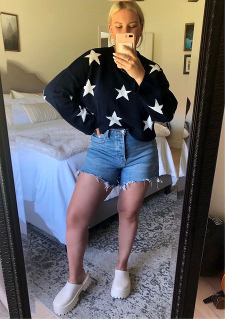 My exact sweater I found at TJMaxx, but linking similar! So cute for the 4th❤️🇺🇸 

#fourthofjuly #outfitidea #holiday #summerstyle 

#LTKFindsUnder100 #LTKMidsize #LTKStyleTip