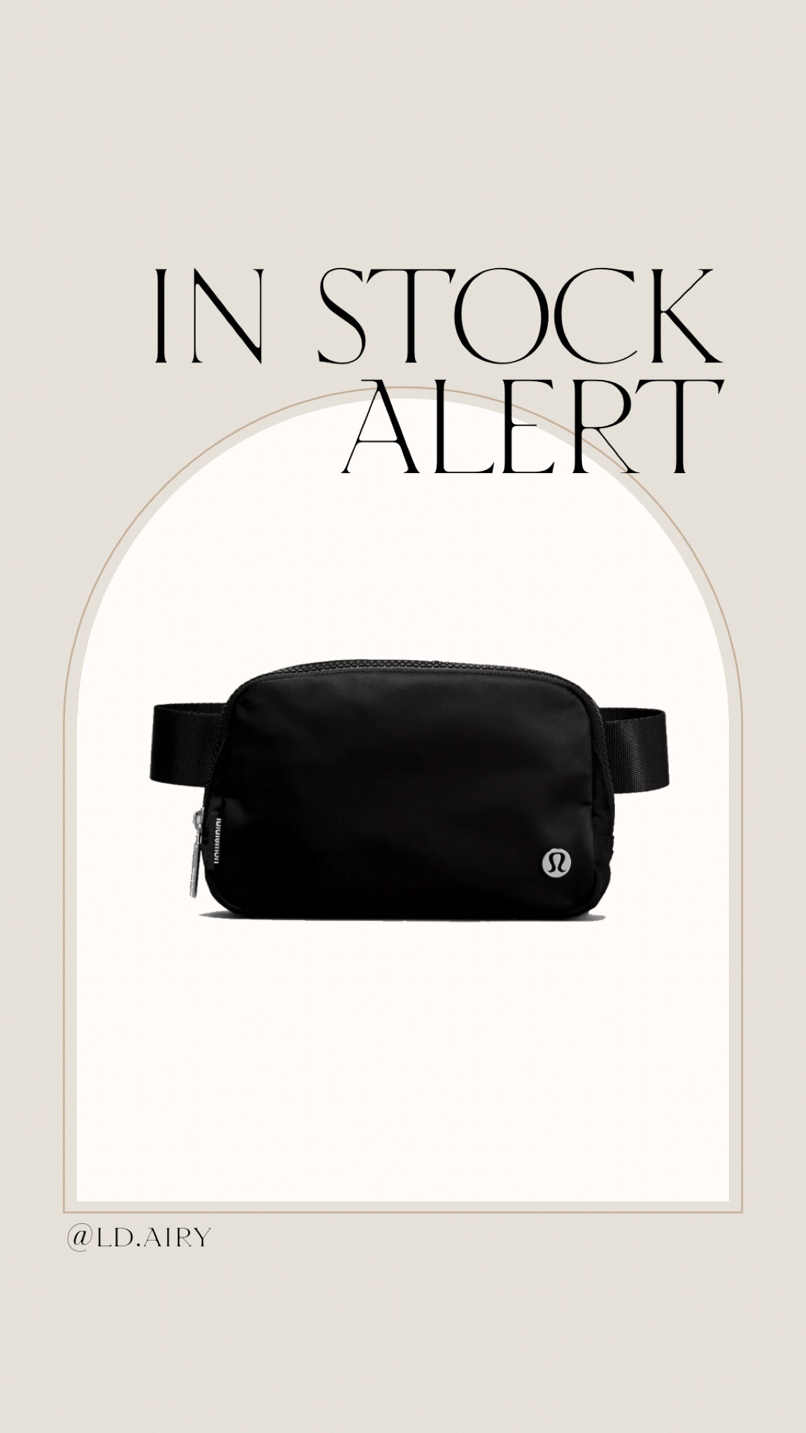 IN STOCK ALERT 

#beltbag #belt #bag #lulu #lululemon #lululbeltbag #pilates #trendy 

#LTKfamily #LTKitbag #LTKhome
