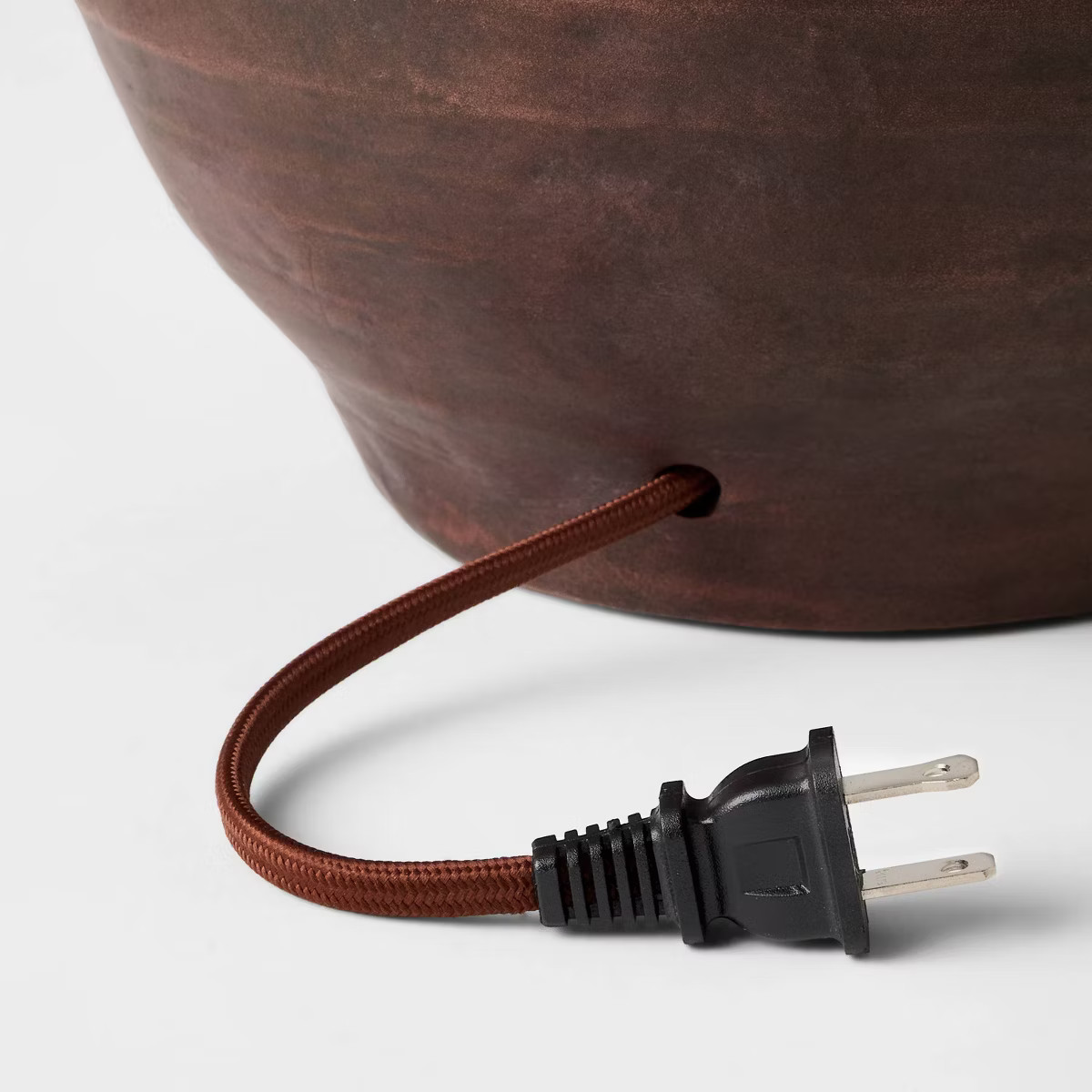 Large Earthy Table Lamp with Whipstitch Shade - Threshold™ designed with Studio McGee | Target