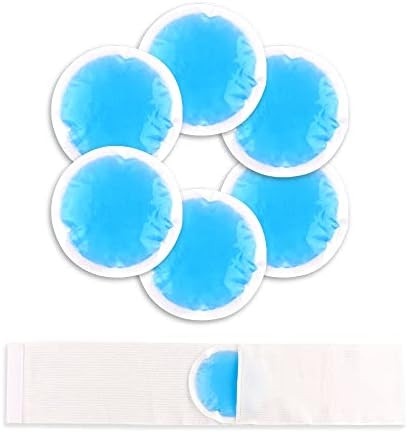 NEWGO Small Ice Packs for Injuries Reusable, 6 Pack Gel Cold Packs Round Hot Cold Compress with C... | Amazon (US)