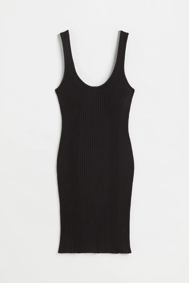 Bodycon-Kleid in Rippstrick | H&M (DE, AT, CH, NL, FI)