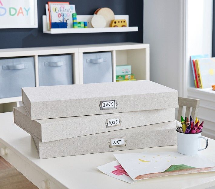 Art Storage With Magnetic Closure | Pottery Barn Kids