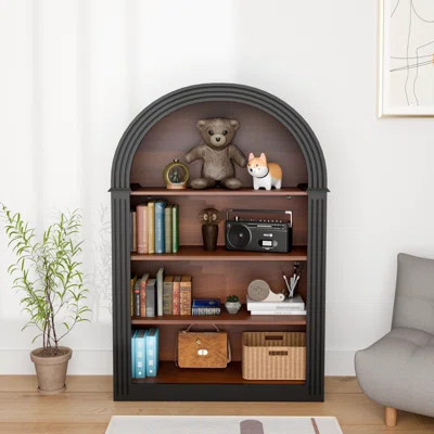 45.9" Arched Kids Bookcase, Arched Storage Display Cabinet | Wayfair North America