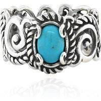 sterling Silver American West Turquoise Scroll Ring, Relios Southwestern Band, Jewelry | Etsy (US)