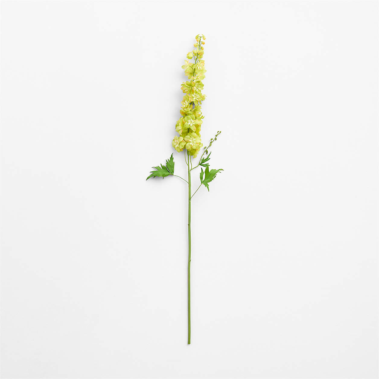 Faux Yellow Delphinium Stem 43" + Reviews | Crate & Barrel | Crate & Barrel