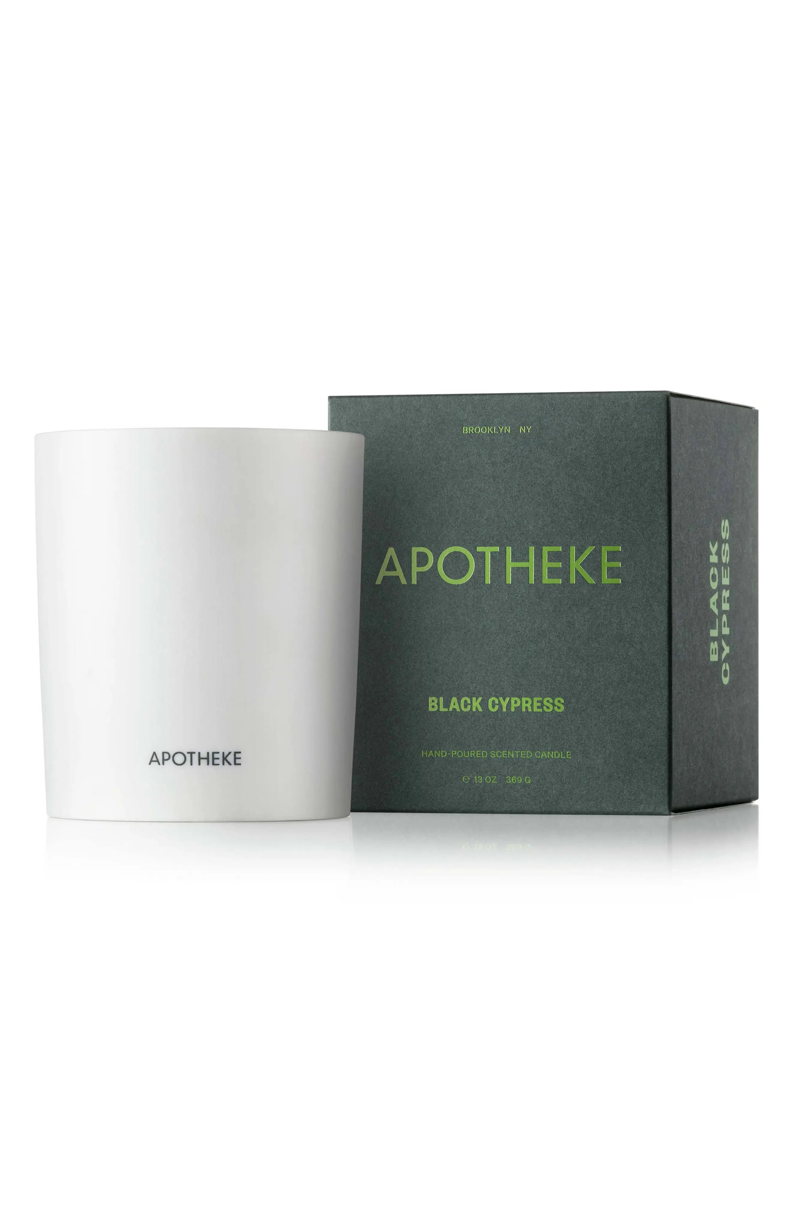 APOTHEKE Holiday Candle in Black Cypress at Nordstrom | Nordstrom