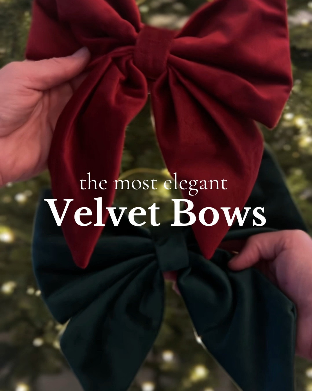 Traditional Velvet Bows for Christmas tree, Garland, place setting, or anything a boundaries. Amazing quality

#LTKSeasonal #LTKHome #LTKFindsUnder50