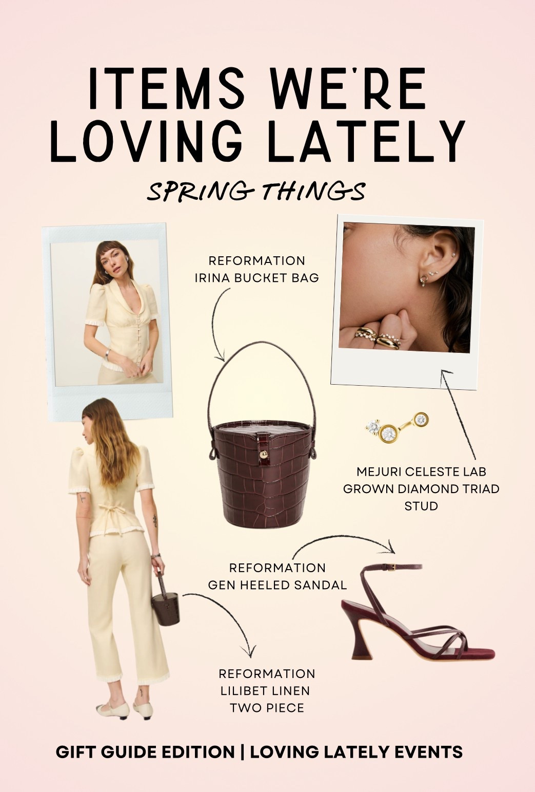 Springtime outfits that I am loving lately! Reformation two piece butter yellow linen two piece coupled with the Irina bucket bag and a pair of heeled sandals. Love the Mejuri Celeste diamond triad stud, too. What’s your favorite spring outfit? Don’t forget to follow me on here and Substack and Pinterest! 📍 Ne Plus Ultra Atelierr

#LTKStyleTip #LTKSeasonal